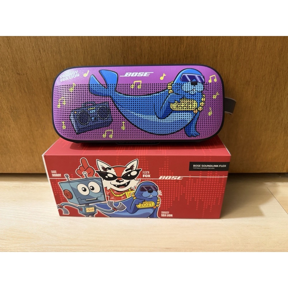 Veefriends Bose Soundlink Flex Speaker Swaggy Sea Lion Brand New